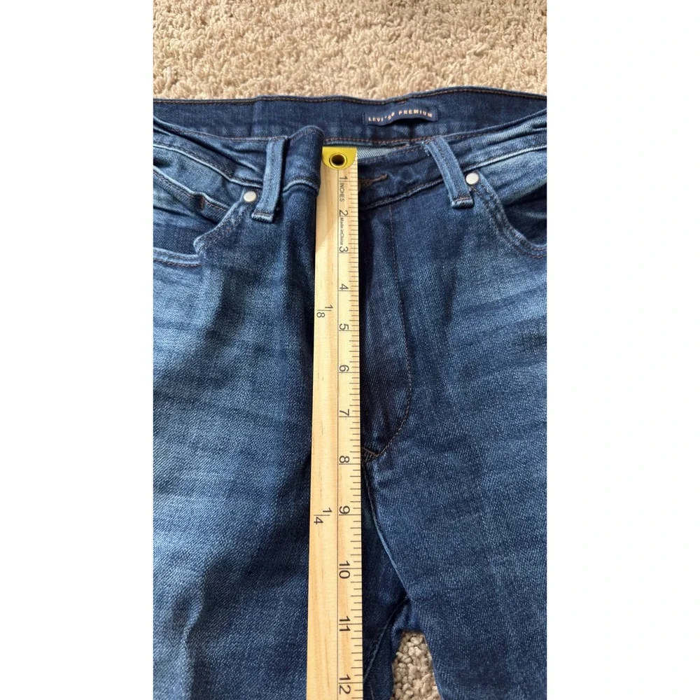 Levis Premium 511 Slim Fit Mens Jeans Dark Wash Denim 34x29‎ Redloop
